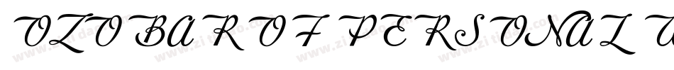 OZOBAROF PERSONAL USE字体转换